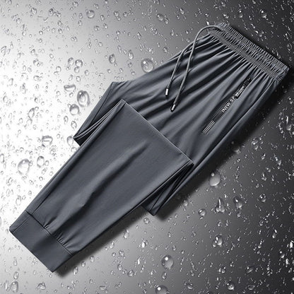 Men's Quick-Dry Stretch Pants with Secure Zipper Pockets