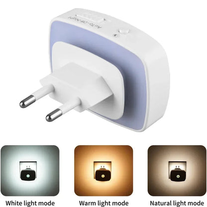 Smart Sensor Night Light | Motion and Light Detection | 3 Color Options | EU Plug | Energy Efficient & Automatic