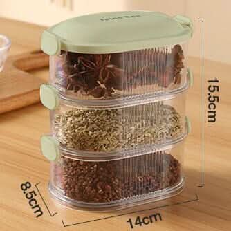 3-Tier Spice Storage Box - 2 Buy Get 1 Free Offer