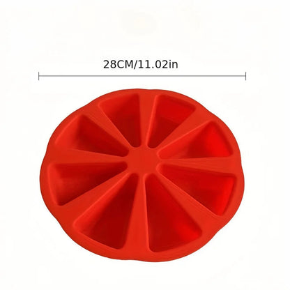 Flexible and Heat-Resistant Silicone Triangle Cake Mold - Non-Stick
