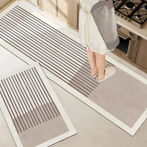 Super-Absorbent Kitchen Mat – Washable & Non-Slip – Oval Shape with Diatomaceous Earth Design for Bathroom & Kitchen