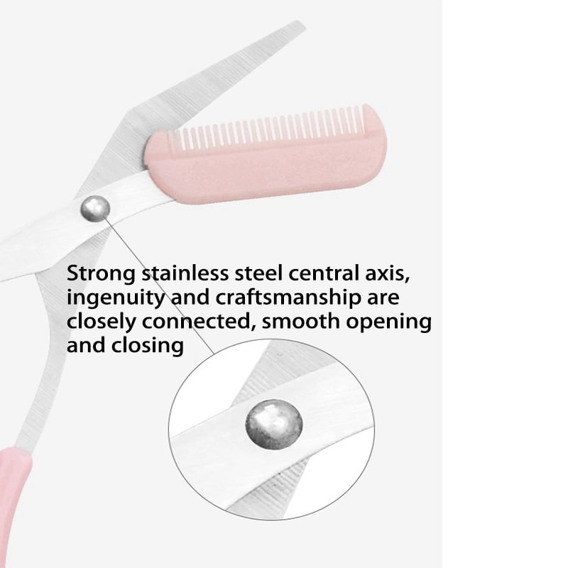 Precision Brow Trimmer with Comb Attachment for Flawless Brows