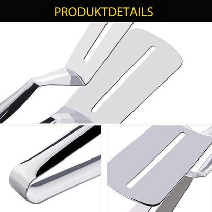 Versatile Stainless Steel Kitchen Tongs and Spatula Combo | 26.2 cm