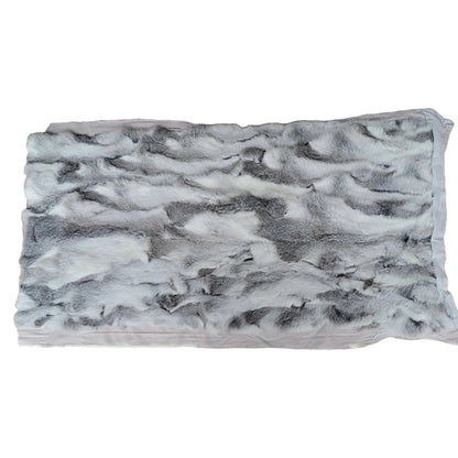 Natural Handmade Rabbit Fur | Soft and Authentic | 100x50 cm