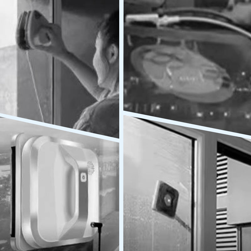 High-Rise Window Cleaner: 2-in-1 Sponge & Squeegee Tool