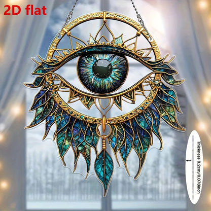 Evil Eye Window Decor | Sun Catcher & Wind Chime | Home, Garden & Car Protection
