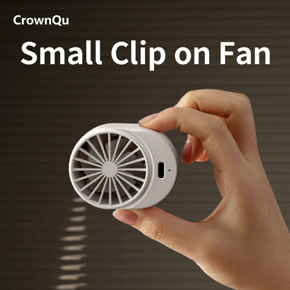 Rechargeable Clip-On Waist Fan with 360° Rotation and 3 Speed Settings