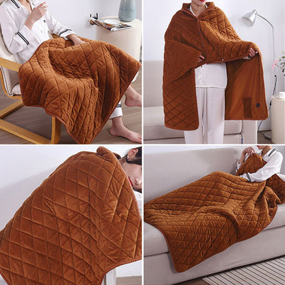 Portable USB Heated Blanket for Instant Warmth Anywhere