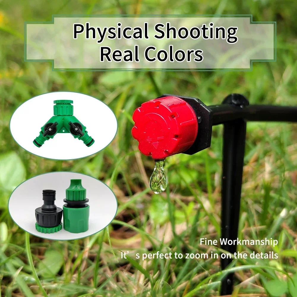 DIY Drip Irrigation Kit for Gardens | Adjustable Emitters | Range 10-30 m