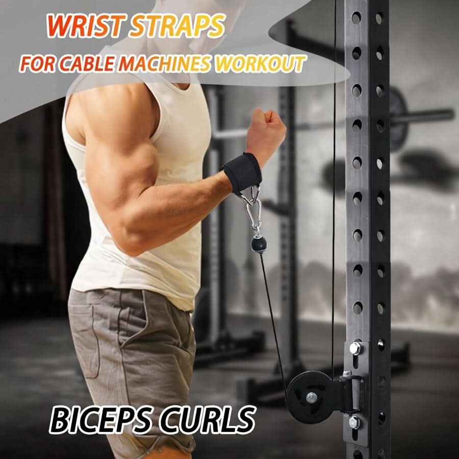 Adjustable Non-Slip Wrist Straps for Enhanced Grip and Lifting Efficiency
