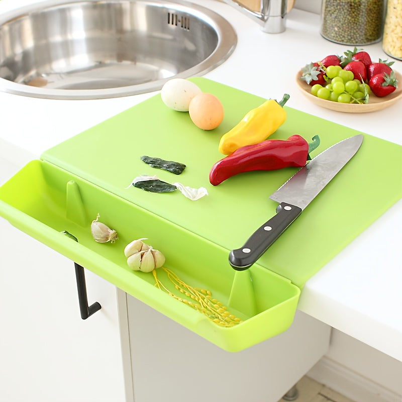 Portable Meal Prep Storage Box with Cutting Board and Chopping Tray