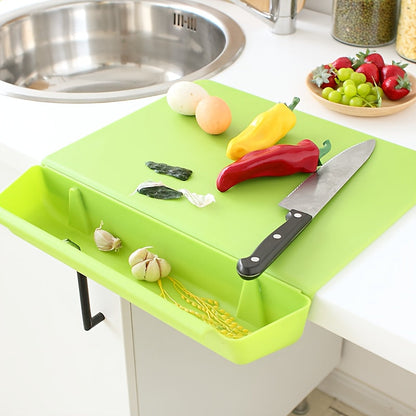 Portable Meal Prep Storage Box with Cutting Board and Chopping Tray