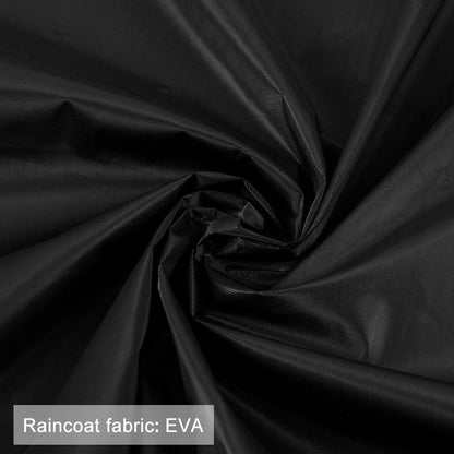 Unisex Waterproof Rain Poncho in Black | 145 x 70 cm