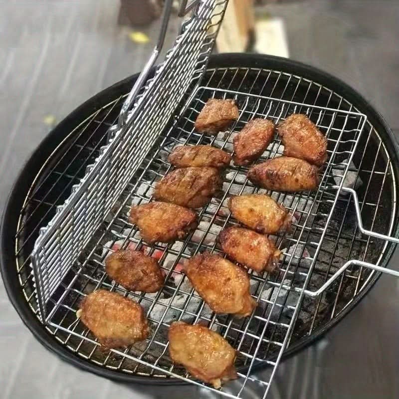 Durable BBQ Grill Basket for Convenient Outdoor Cooking