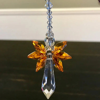 Rainbow Guardian Angel Crystal 12 cm | Glass Pendant | Home & Garden Decor