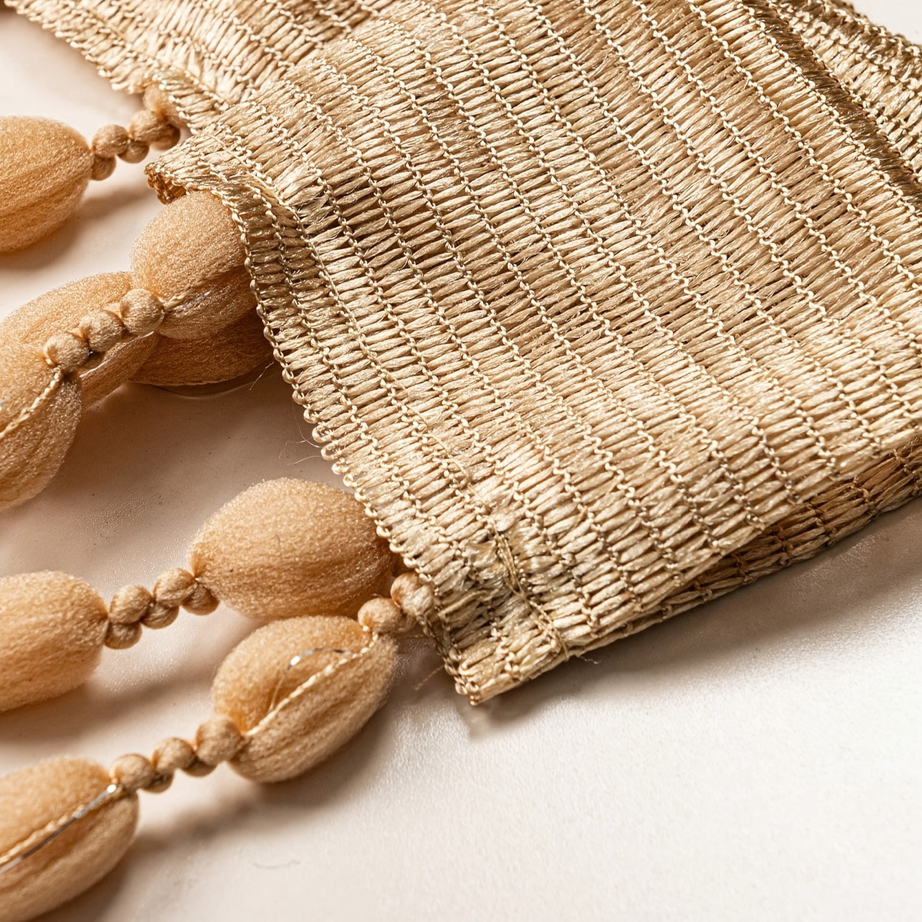 Boho Style Bed Canopy with Beads – Ideal for Bedroom or Play Area