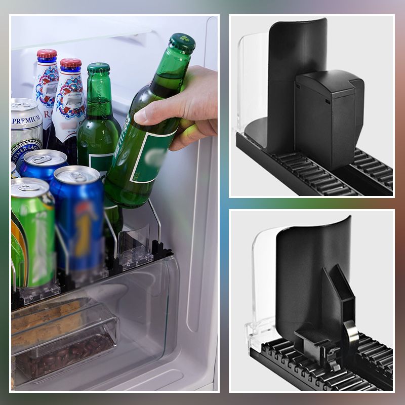 Effortless Beverage Organizer for Easy Access in Your Fridge