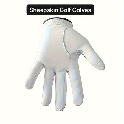 Left Hand Sheepskin Golf Glove for Enhanced Grip