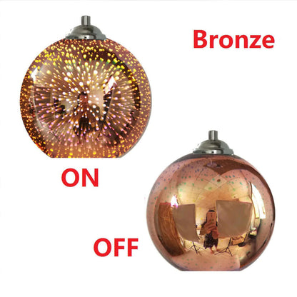 Colourful 3D Sphere Glass Chandelier – Creative Lighting Fixture