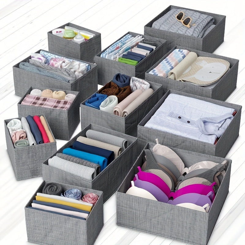 12-Piece Folding Organizer Set for Baby and Kids Clothing – Lightweight and Hygienic, Perfect for Drawers