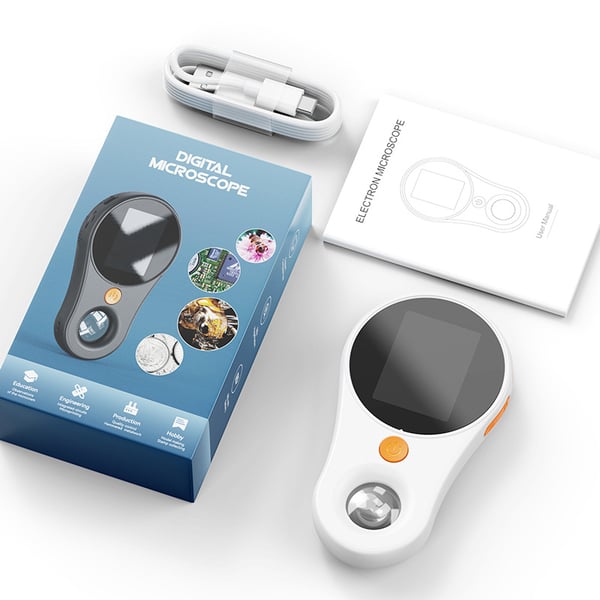 High-Definition Portable Magnifier with 500x Zoom & LCD Screen