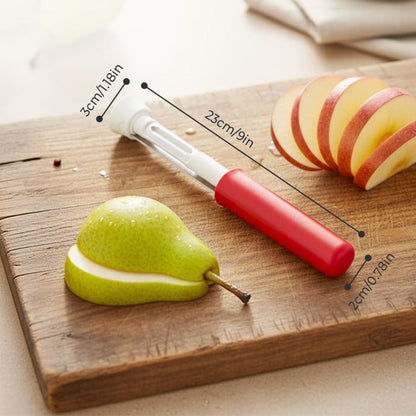 Dual-Function Fruit Peeler and Corer Gadget