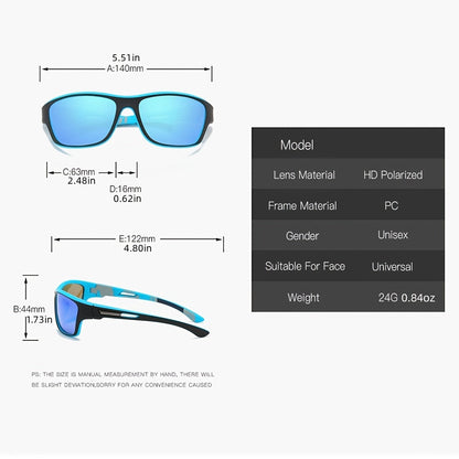 Men's Polarized Sports Sunglasses with UV400 Protection – VisionX Pro