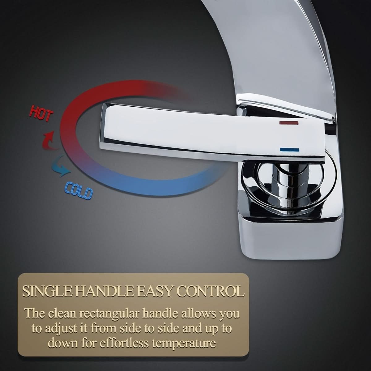 Contemporary Waterfall Faucet for Bathroom Sink
