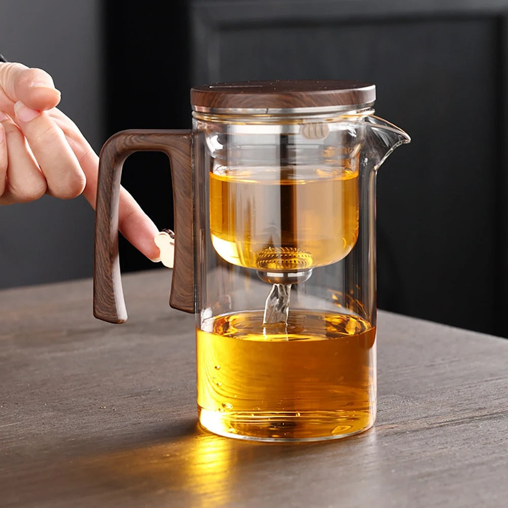 Heat-Resistant Glass Teapot with Built-in Strainer | Perfect for Loose Leaves & Tea Bags