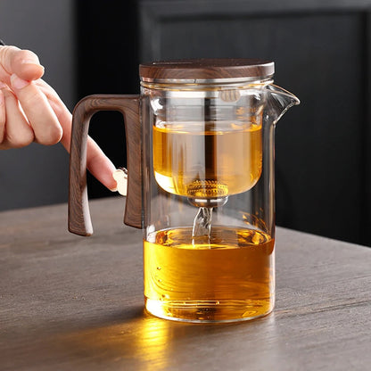 Heat-Resistant Glass Teapot with Built-in Strainer | Perfect for Loose Leaves & Tea Bags