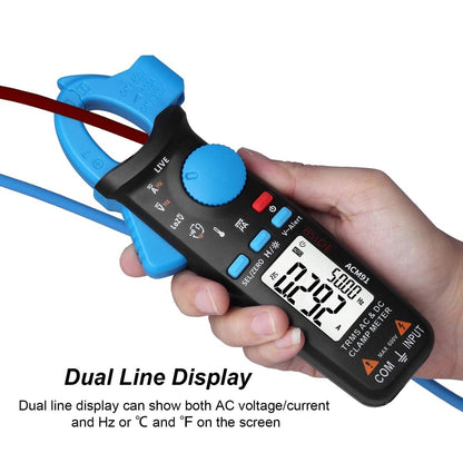 Precision AC/DC Current Clamp Meter with Dual Display