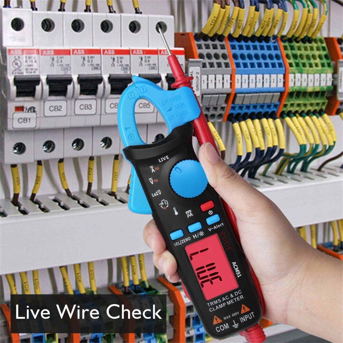 Precision AC/DC Current Clamp Meter with Dual Display
