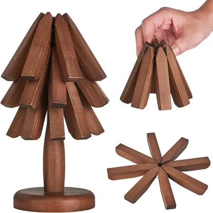 Set of Black Walnut Shaped Coasters for Tables