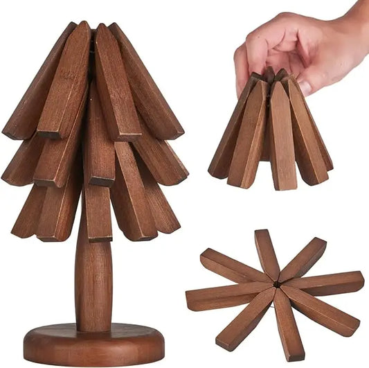 Set of Black Walnut Shaped Coasters for Tables