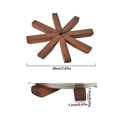 Set of Black Walnut Shaped Coasters for Tables