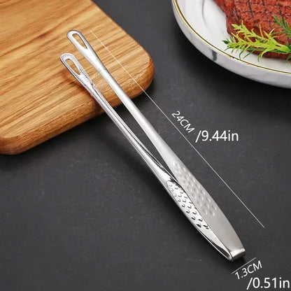 Premium Stainless Steel Grilling Tongs with Extended Reach