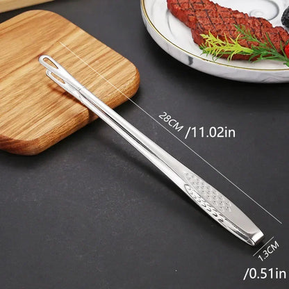 Premium Stainless Steel Grilling Tongs with Extended Reach
