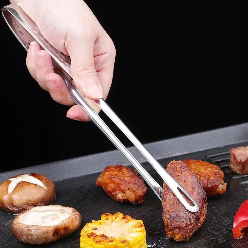 Premium Stainless Steel Grilling Tongs with Extended Reach