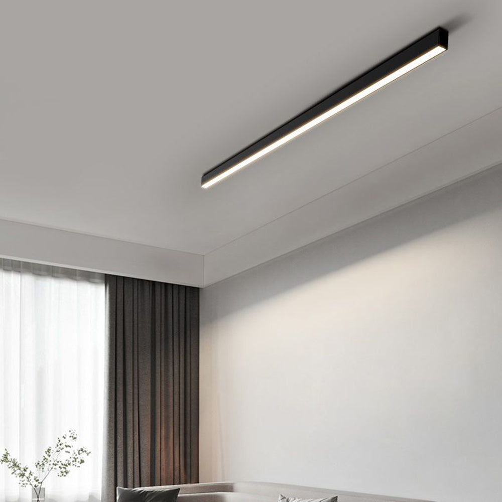 Sleek Modern Linear Ceiling Light - LED Fixture for Living Room