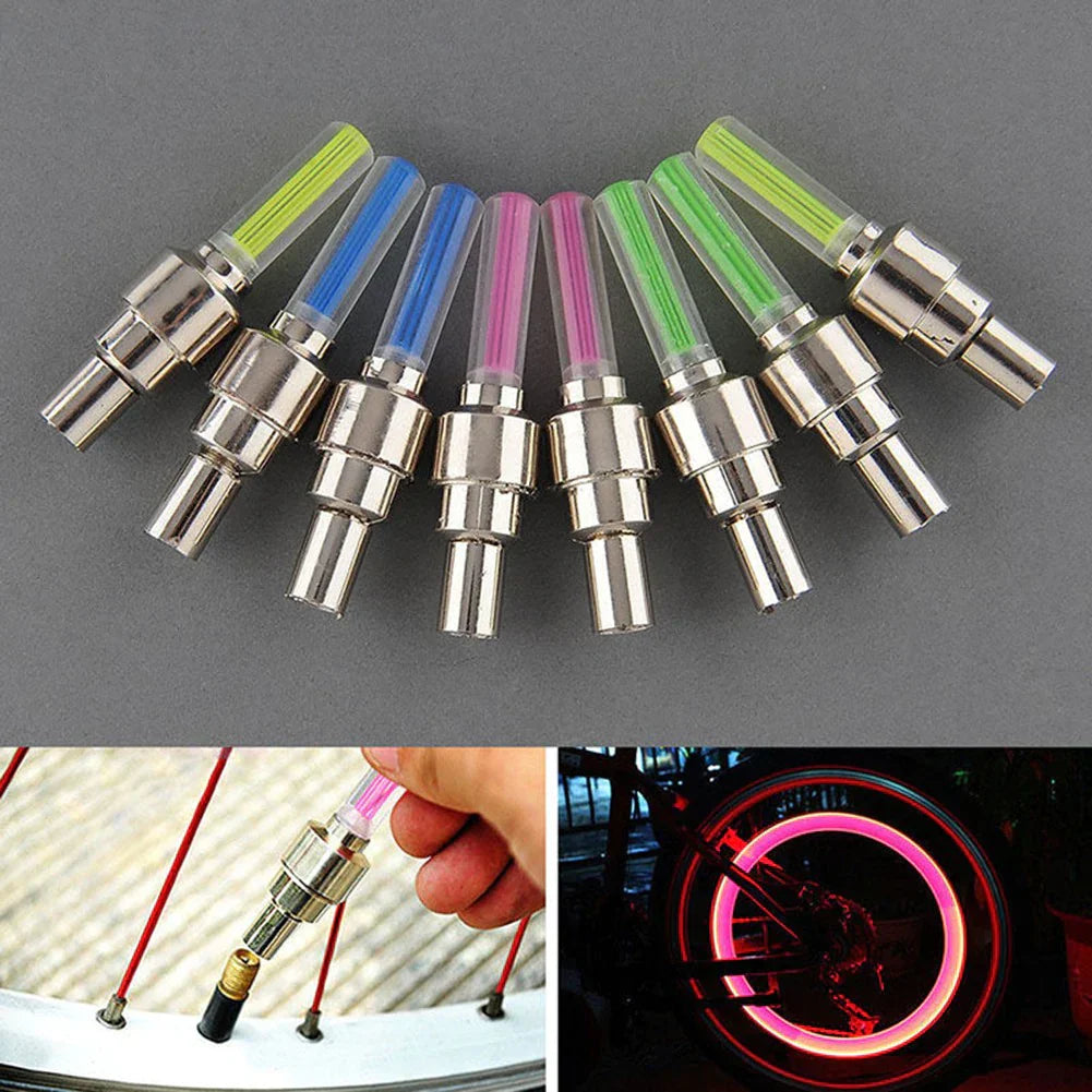 Set of 2 LED Wheel Lights for Cars and Bikes
