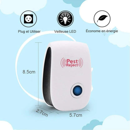 Ultrasonic Pest Repellent Set (2 Pieces + 1 Free)