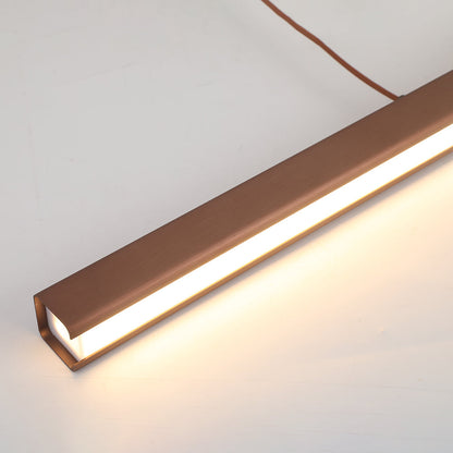 Sleek Adjustable LED Pendant Light - Minimalist Linear Ceiling Fixture