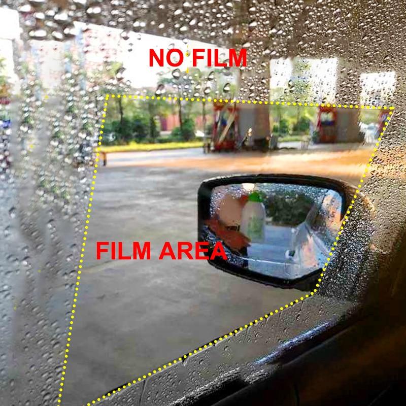 2-Pack Fog-Resistant and Waterproof Car Mirror Protection Film