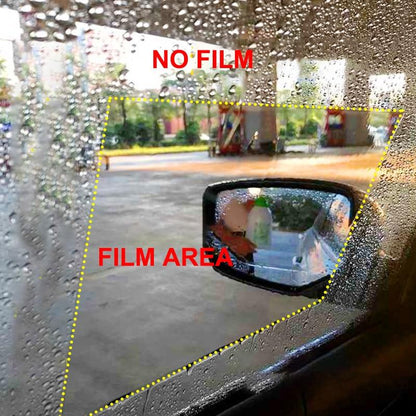 2-Pack Fog-Resistant and Waterproof Car Mirror Protection Film