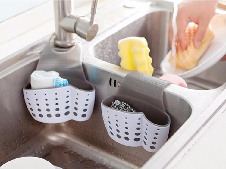 Double-Sided Sink Organizer for Kitchen