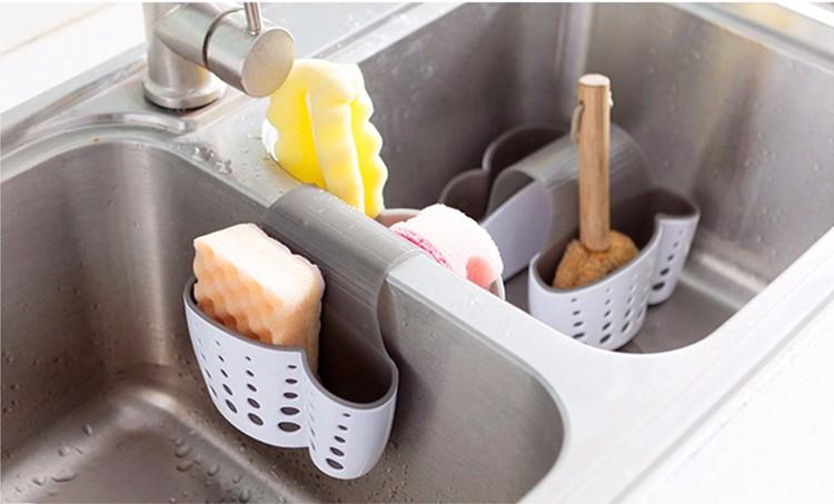 Double-Sided Sink Organizer for Kitchen