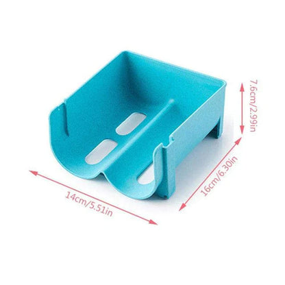 Double-Tiered Clear Drink Can Organizer