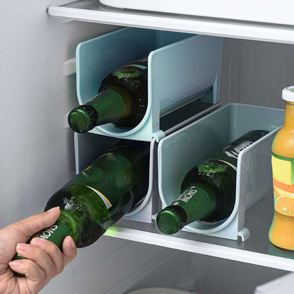 Double-Tiered Clear Drink Can Organizer