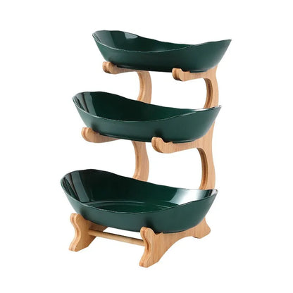 Oval Fruit Bowl Set – 2-Tier and 3-Tier Options