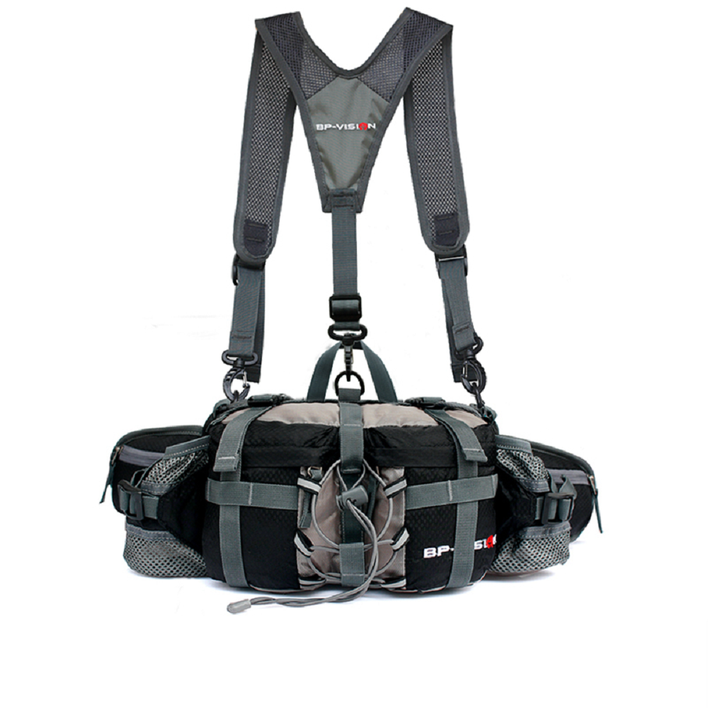Waterproof Hiking Waist Pack with Holder for Water Bottle